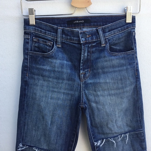 J Brand Capri mid rise jasper patched jeans. - Picture 5 of 7